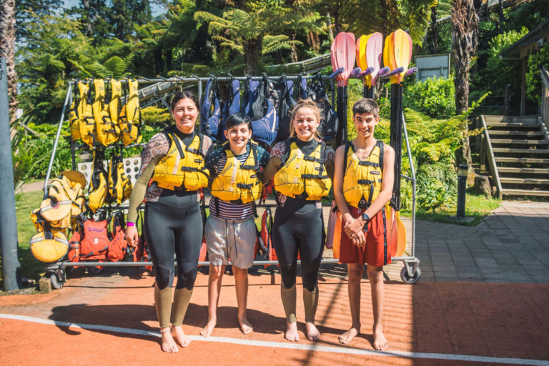 Waimarino Adventure Park | Children in Lifejackets