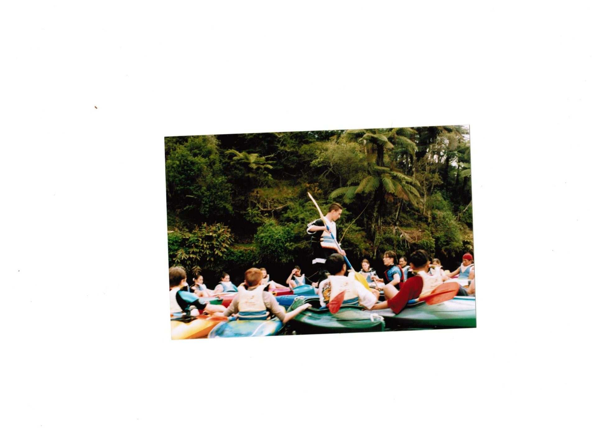 Waimarino Adventure Park | Boy Standing on Kayak