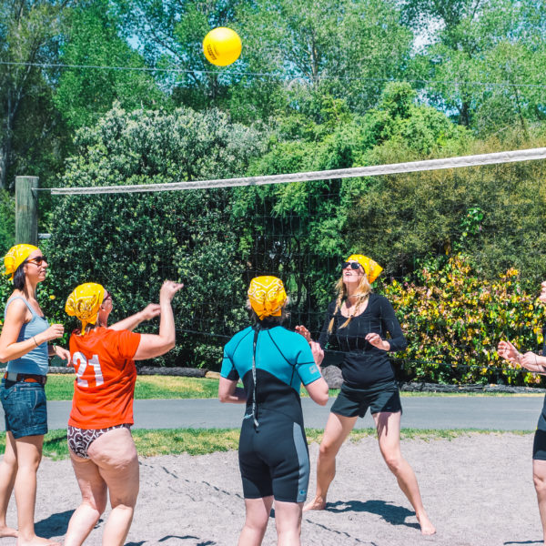 Waimarino Adventure Park | People Playing Beach Volleyball